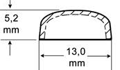 CACHE VIS PLASTIQUE Ø13MM MYRTLEWOOD BRILLANT