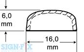 CACHE VIS PLASTIQUE Ø16MM WOODROSE BRILLANT