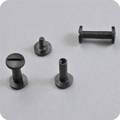 VIS RELIEUR NYLON NOIR Ø5 x 20MM