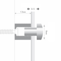 ENTRETOISES FISSO MIX ALUMINIUM Ø13x13mm