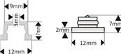 EASYFIX MINI TRANSPARENT A COLLER (M+F)