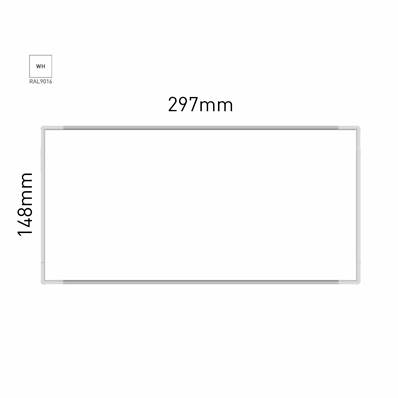 Signalétique Murale RAL9016 148x297mm , Avec Panneau Aluminium