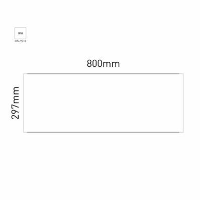 Signalétique Murale RAL9016 297x800mm , Avec Panneau Aluminium