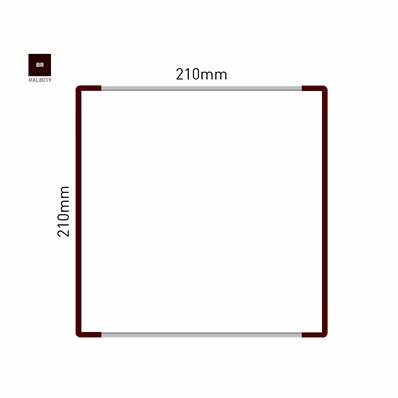 Signalétique Murale RAL8019 210x210mm , Avec Panneau Aluminium