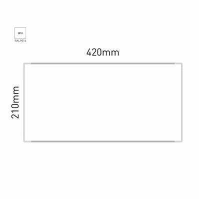 Signalétique Murale RAL9016 210x420mm , Avec Panneau Aluminium