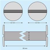 VIS RELIEUR NYLON BLANC Ø5 X 50MM