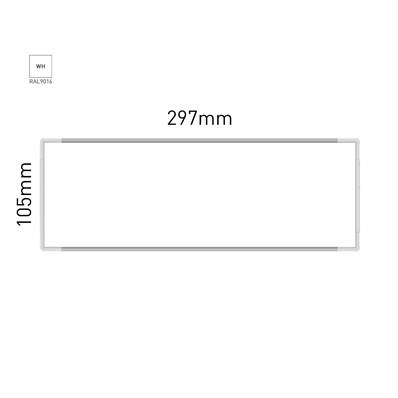 Signalétique Murale RAL9016 105x297mm , Avec Panneau Aluminium