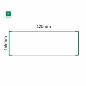 Signalétique Murale RAL6024 148x420mm , Avec Feuille de protection PS