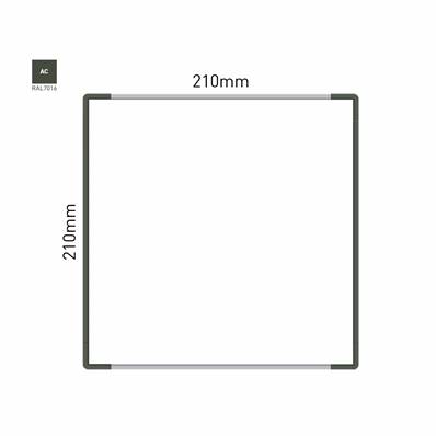 Signalétique Murale RAL7016 210x210mm , Avec Feuille de protection PS