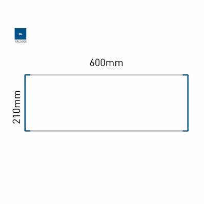 Signalétique Murale RAL5005 210x600mm , Avec Panneau Aluminium