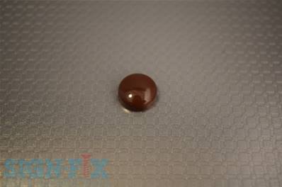 CACHE VIS PLASTIQUE Ø13MM CHOCOLATE BRILLANT