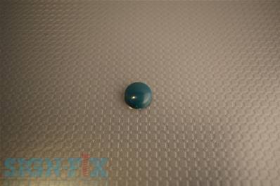 CACHE VIS PLASTIQUE Ø13MM TEAL BRILLANT