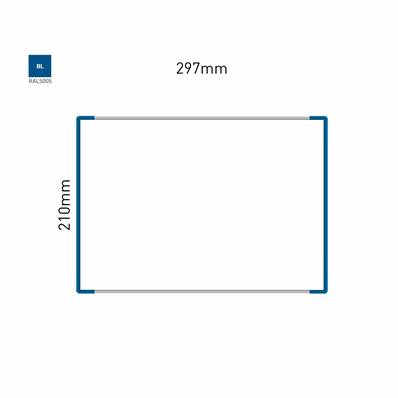 Signalétique Murale RAL5005 210x297mm , Avec Feuille de protection PS