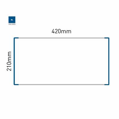 Signalétique Murale RAL5005 210x420mm , Avec Feuille de protection PS