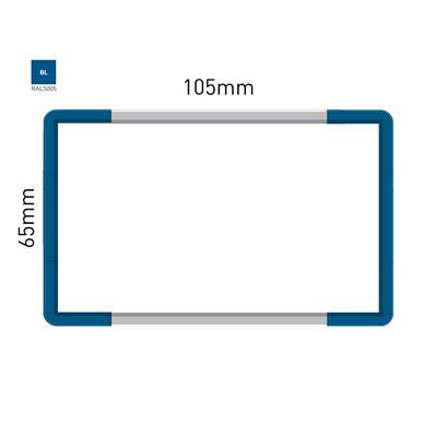 Signalétique Murale RAL5005 65x105mm , Avec Feuille de protection PS