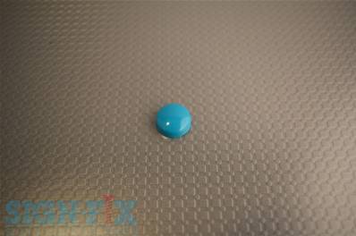 CACHE VIS PLASTIQUE Ø13MM TURQUOISE BRILLANT