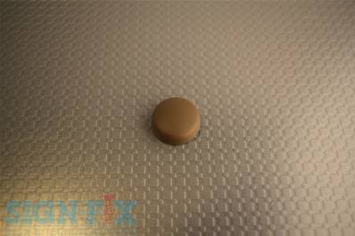 CACHE VIS PLASTIQUE Ø16MM ANODISED BRONZE MAT