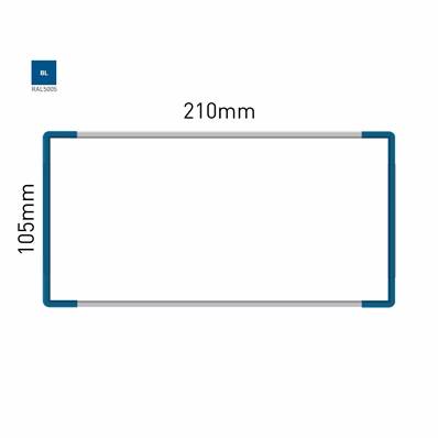 Signalétique Murale RAL5005 105x210mm , Avec Feuille de protection PS