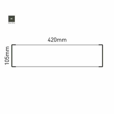 Signalétique Murale RAL7016 105x420mm , Avec Panneau Aluminium