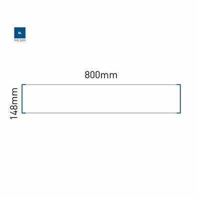 Signalétique Murale RAL5005 148x800mm , Avec Feuille de protection PS