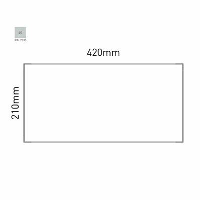 Signalétique Murale RAL7035 210x420mm , Avec Panneau Aluminium