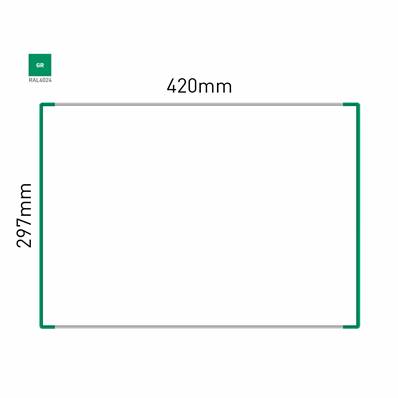 Signalétique Murale RAL6024 297x420mm , Avec Panneau Aluminium