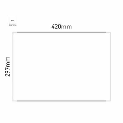 Signalétique Murale RAL9016 297x420mm , Avec Feuille de protection PS