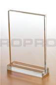 SUPPORT DE TABLE EN PLEXIGLAS 23mm AFFICHAGE A4