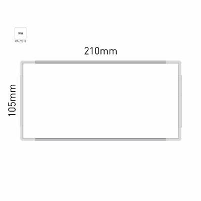 Signalétique Murale RAL9016 105x210mm , Avec Panneau Aluminium