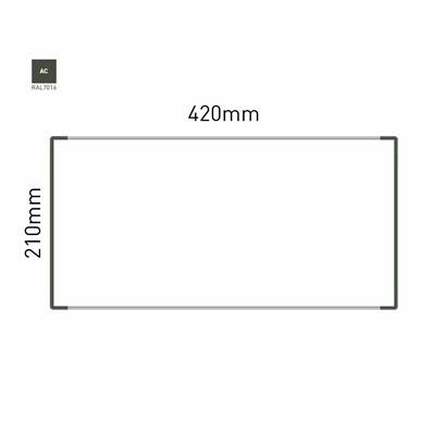 Signalétique Murale RAL7016 210x420mm , Avec Feuille de protection PS