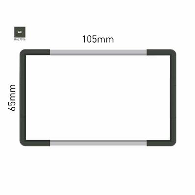 Signalétique Murale RAL7016 65x105mm , Avec Panneau Aluminium