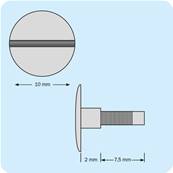 RALLONGE  2MM POUR VIS RELIEUR