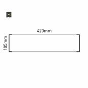 Signalétique Murale RAL7016 105x420mm , Avec Feuille de protection PS