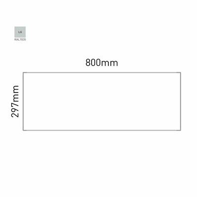 Signalétique Murale RAL7035 297x800mm , Avec Feuille de protection PS