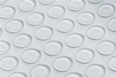 252 Bumpers anti-chocs 13 mm ronds hauteur 2.8 mm extra transparent