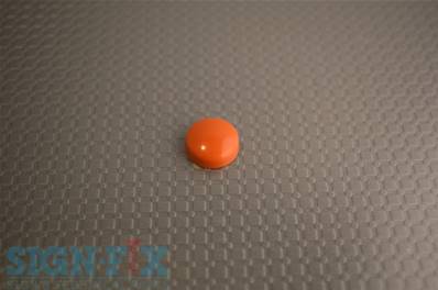 CACHE VIS PLASTIQUE Ø13MM OLGA ORANGE BRILLANT