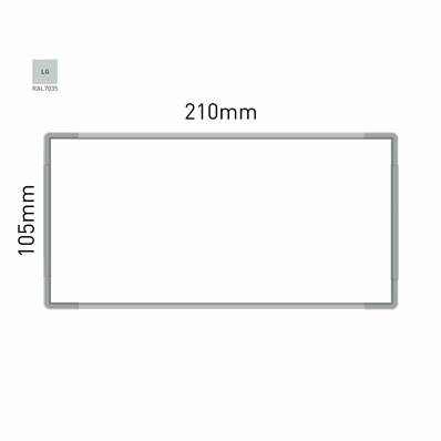 Signalétique Murale RAL7035 105x210mm , Avec Feuille de protection PS