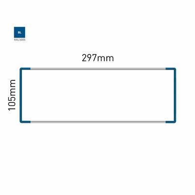 Signalétique Murale RAL5005 105x297mm , Avec Panneau Aluminium