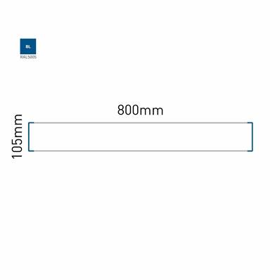 Signalétique Murale RAL5005 105x800mm , Avec Panneau Aluminium