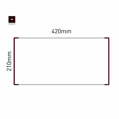 Signalétique Murale RAL8019 210x420mm , Avec Panneau Aluminium