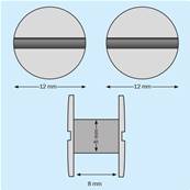 VIS RELIEUR NYLON BLANC Ø5 X 8MM