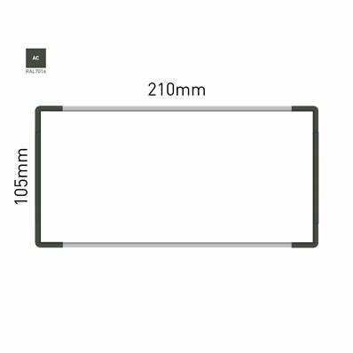 Signalétique Murale RAL7016 105x210mm , Avec Panneau Aluminium