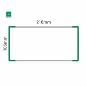 Signalétique Murale RAL6024 105x210mm , Avec Feuille de protection PS