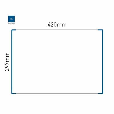 Signalétique Murale RAL5005 297x420mm , Avec Feuille de protection PS