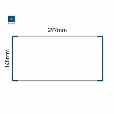 Signalétique Murale RAL5005 148x297mm , Avec Feuille de protection PS