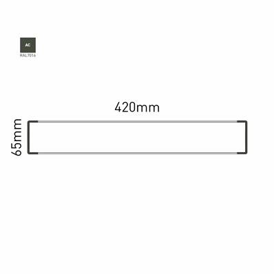 Signalétique Murale RAL7016 65x420mm , Avec Feuille de protection PS