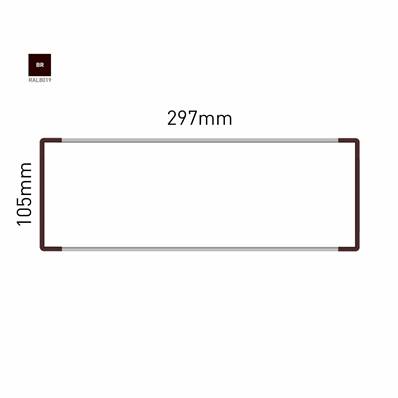 Signalétique Murale RAL8019 105x297mm , Avec Feuille de protection PS