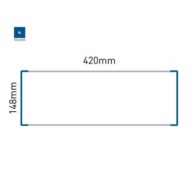 Signalétique Murale RAL5005 148x420mm , Avec Panneau Aluminium