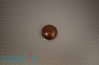 CACHE VIS PLASTIQUE Ø16MM CHOCOLATE BRILLANT