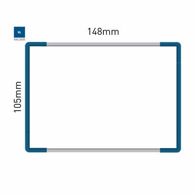 Signalétique Murale RAL5005 105x148mm , Avec Feuille de protection PS